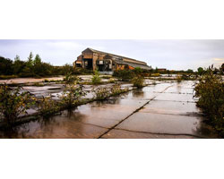 Photo of a brownfield site