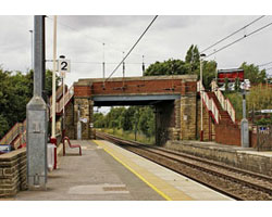 Photo of a railway station