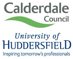 Calderdale Council and Huddersfield University logos