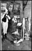 Hand wool combing, late 18th century.