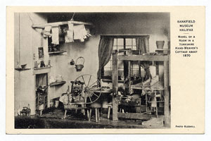 Bankfield Museum Halifax, Model of a room in a Yorkshire Hand-weaver's cottage about 1870
