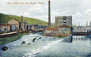 River Calder from the Bridge, Elland (Document ID: 100187)
