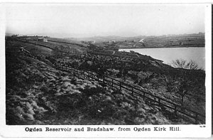 Ogden Reservoir and Bradshaw from Ogden Kirk Hill