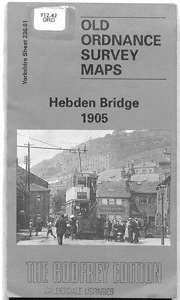 Ordnance Survey Hebden Bridge 1905