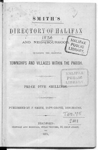 Smith's Directory of Halifax