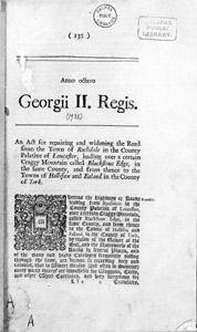 Act of Parliament, 1735