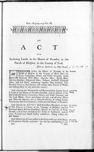 Act of Parliament, 1814