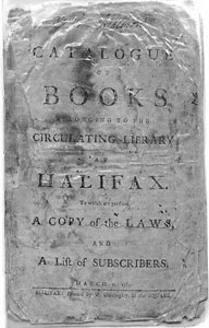 Catalogue of Books Belonging to the Circulating Library, Halifax