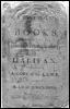Catalogue of Books Belonging to the Circulating Library, Halifax.