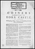 Coiners Committed to York Castle.