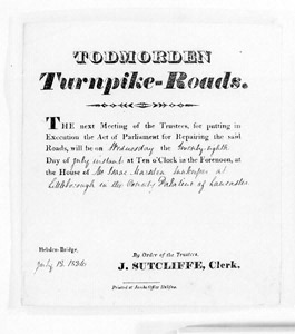 Todmorden Turnpike-Roads Meeting at Littleborough
