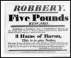 Robbery. Five Pounds Reward.