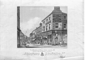 Top of Woolshops & Market Street, Halifax 1890 Looking from the bottom of Old Market