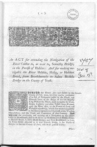 Acts of Parliament, 1757, 1769, 1810