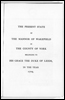 The Present State of the Mannor of Wakefield in the County of York Belonging to his Grace the Duke of Leeds, in the Year 1709.