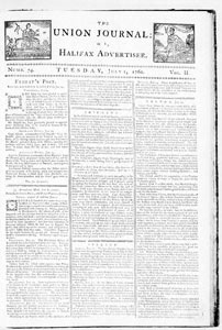 Union Journal or Halifax Advertiser, numbers 74-78, July 1-29, 1760