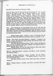  Halifax tourn held on 10 October 1608