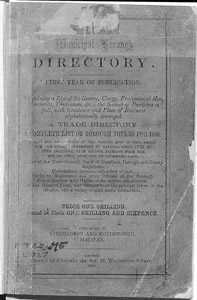 Halifax Municipal Borough Directory 1866