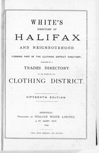 White's Directory Halifax and Neighbourhood 1894-95