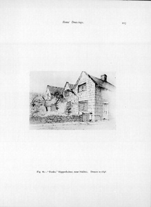Binns' Drawings: Rookes and Lower Rookes Halls, Norwood Green