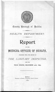 Borough of Halifax Report of the Medical Officer of Health, 1893