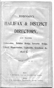 Robinson's Halifax & District Directory