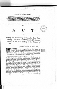 Act of Parliament, 1827