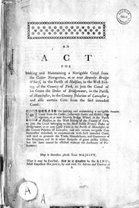 Act for Making and Maintaining A Canal, 1794