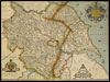 Reproduction of Saxton's Map of Yorkshire 1577.