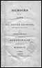 Memoirs of the Life of Mr. Oliver Heywood.