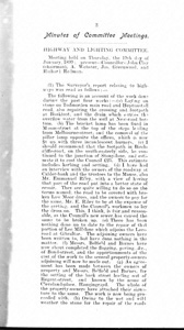 Hebden Bridge Urban District Council, extract of Minutes, January 19 1899