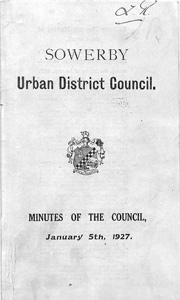 Sowerby Urban District Council Minutes, January 5 1927