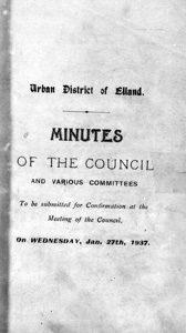 Elland Urban District Council Minutes, Jan 27 1937