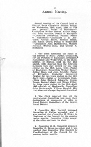 Minutes of Hepton Rural District Council Annual Meeting, 19 April 1939