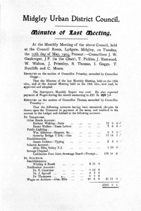 Midgley Urban District Council Minutes of Monthly Meeting, May 10 1904