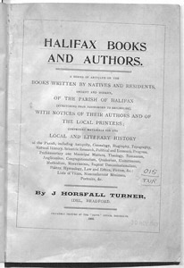 Halifax Books and Authors