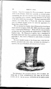 Image of a Roman altar found at Thick Hollins House, Greetland