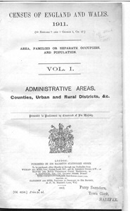 Census of England & Wales 1911