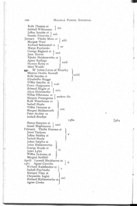 Parish Registers of Halifax - Vol 2 Marriages & Burials 1583 to 1593 (Document ID: 101152)