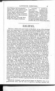 Directory of Leeds, Bradford, Halifax, Huddersfield, Wakefield: Halifax
