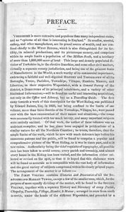 History Gazetteer and Directory of The West Riding of Yorkshire 1837, Vol 1: Preface