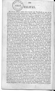 History Gazetteer and Directory of The West Riding of Yorkshire 1837, Vol 1: Halifax