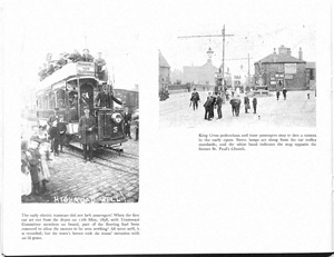 Trams at Highroad Well and King Cross, near Halifax