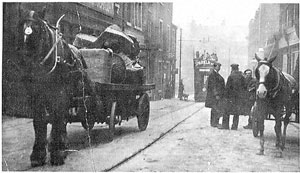 View of the Grand Theatre and George Street, Halifax, West Yorkshire
