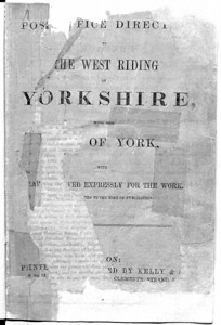 Post Office Directory of the West Riding of Yorkshire, 1861: Title page