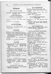 Halifax, Huddersfield and District Trade Directories, 1922-23: Elland, Hebden Bridge
