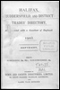 Halifax, Huddersfield and District Trade Directories, 1903: Title page.