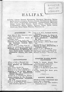 Halifax, Huddersfield and District Trade Directories, 1903: Halifax