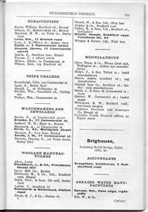 Halifax, Huddersfield and District Trade Directories, 1903: Brighouse