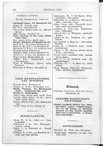 Halifax, Huddersfield and District Trade Directories, 1903: Elland, Hebden Bridge